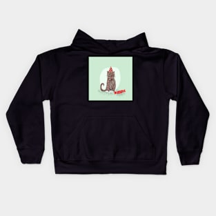 Christmas cat Kids Hoodie